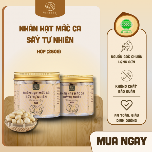 [NGUYÊN HẠT] Nhân hạt Mắc ca sấy tự nhiên